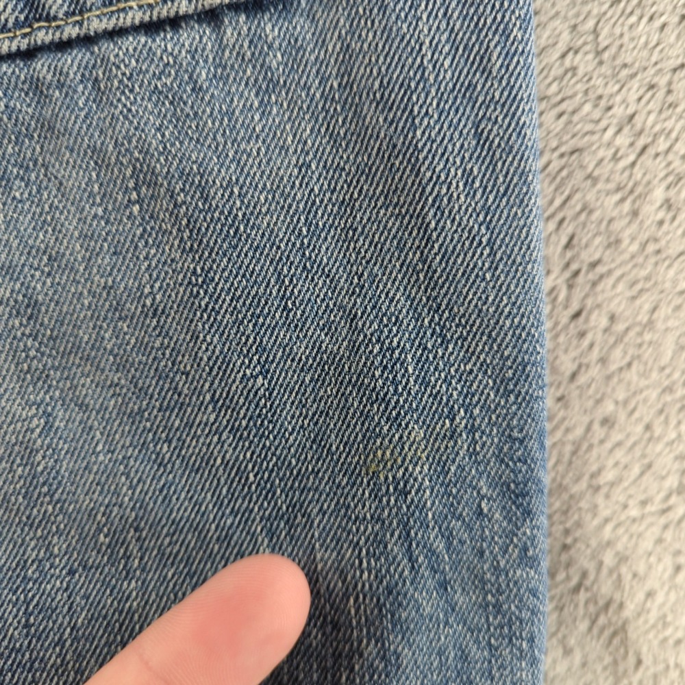 Polo Ralph Lauren Jean Shorts Mens 32 Blue Light Wash Vintage 67 Cut Off Jorts - Picture 8 of 15
